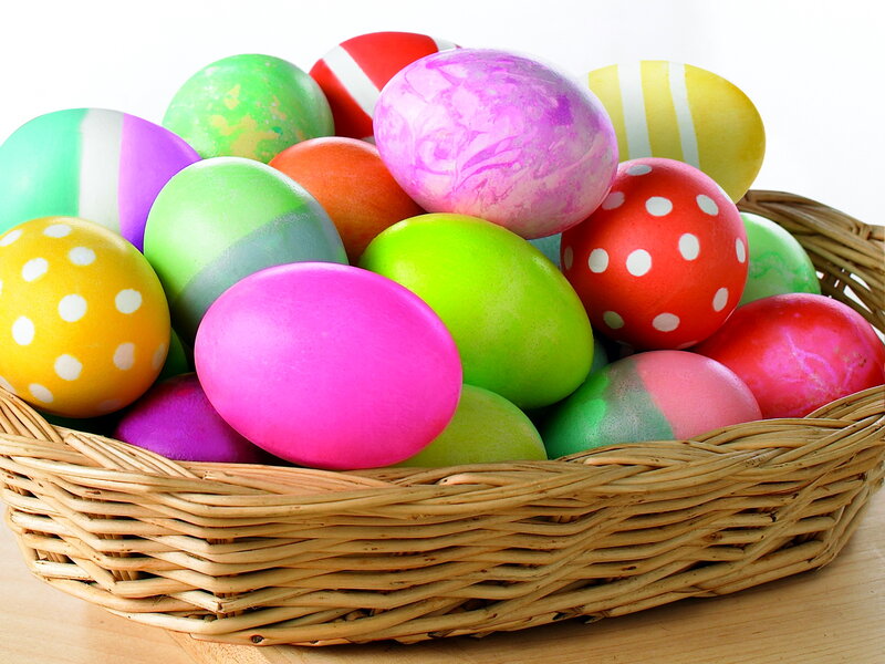 Colorful Easter Eggs — Pink, Festive