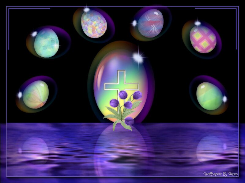 Colorful Easter Eggs — Purple, Celestial
