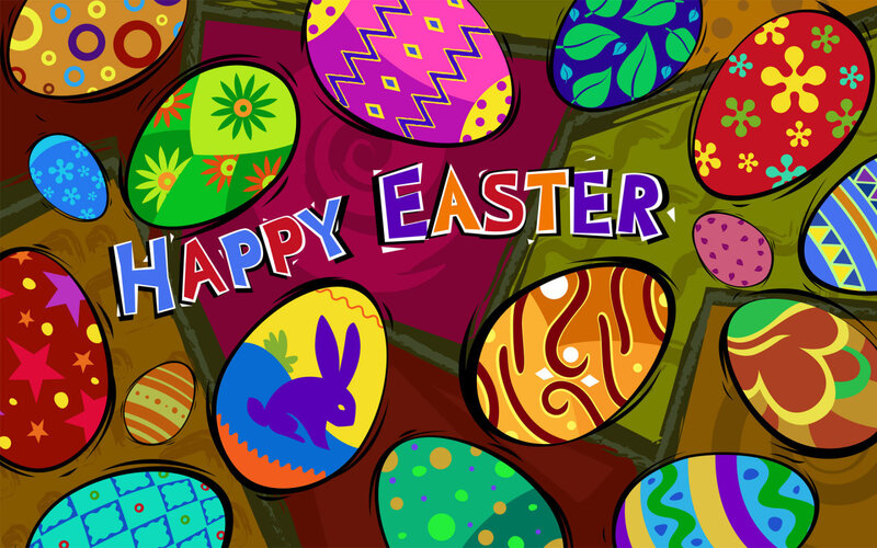 Colorful Easter Eggs — Purple
