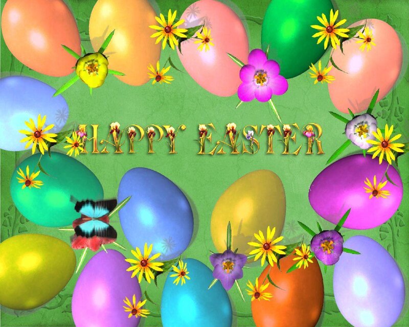 Colorful Easter greeting