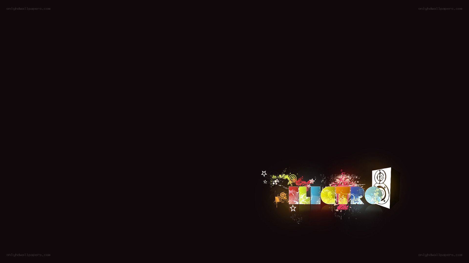 colorful electro music wallpaper