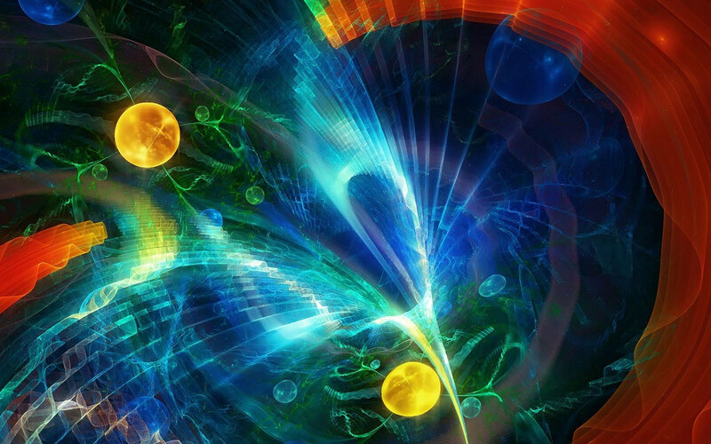 Colorful Energy Burst — Blue, Energetic