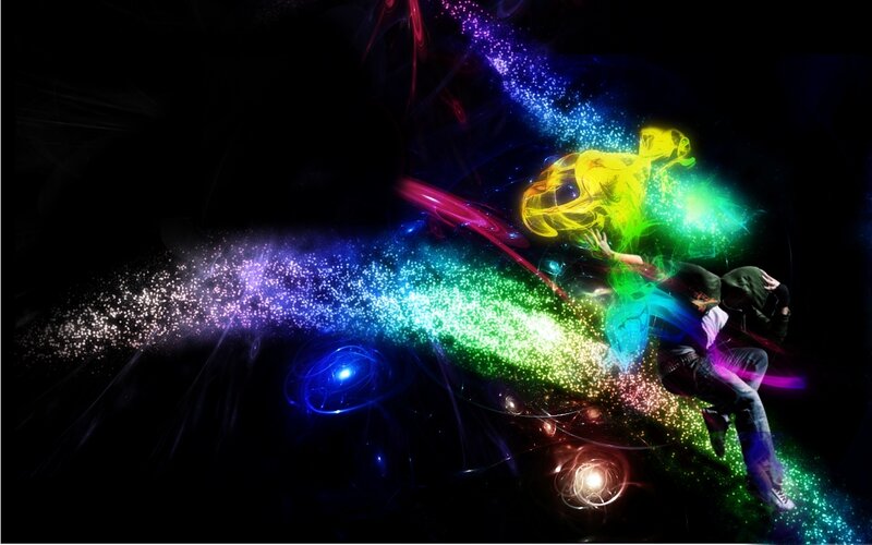 colorful energy dance
