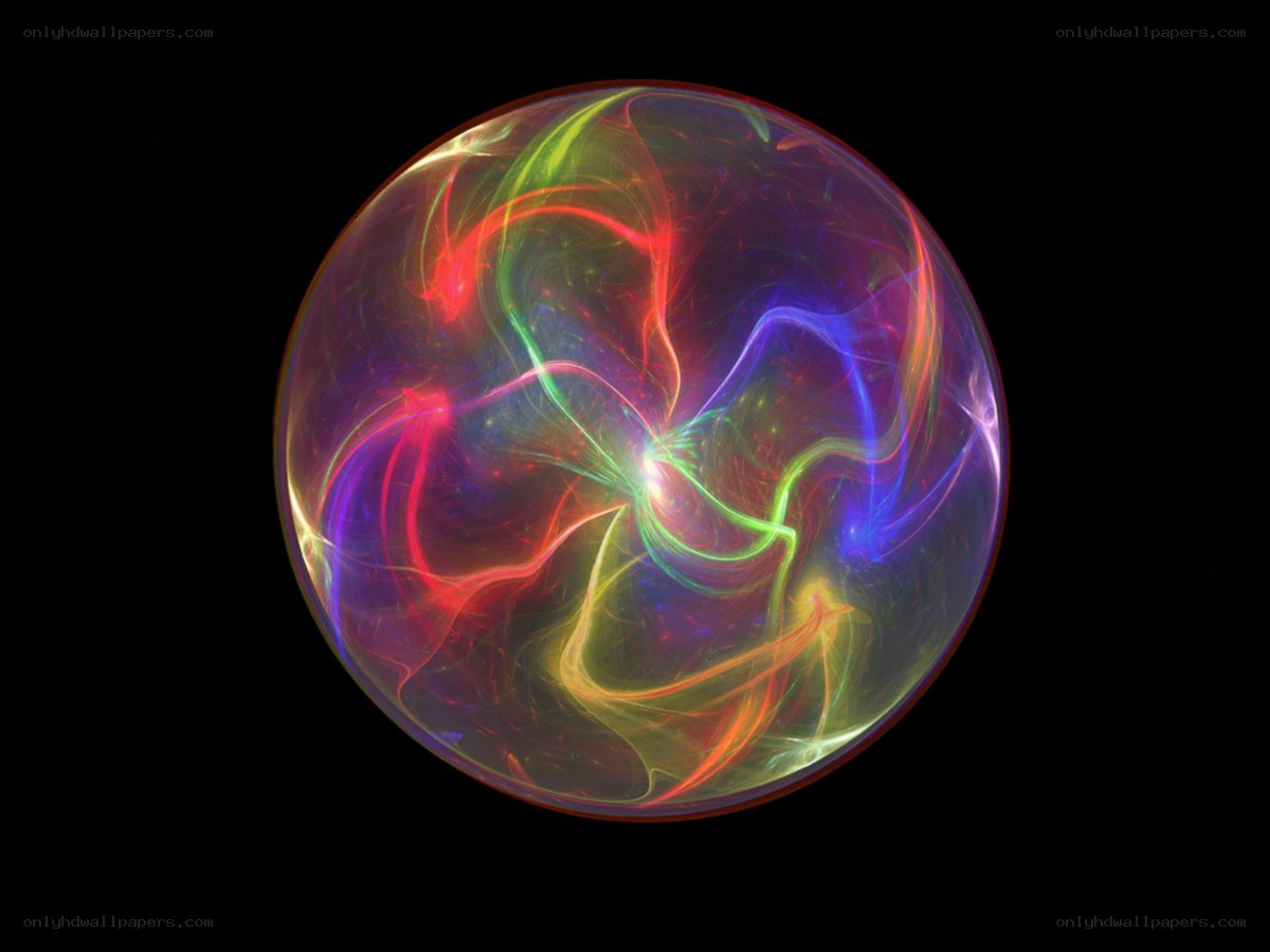 Colorful energy sphere