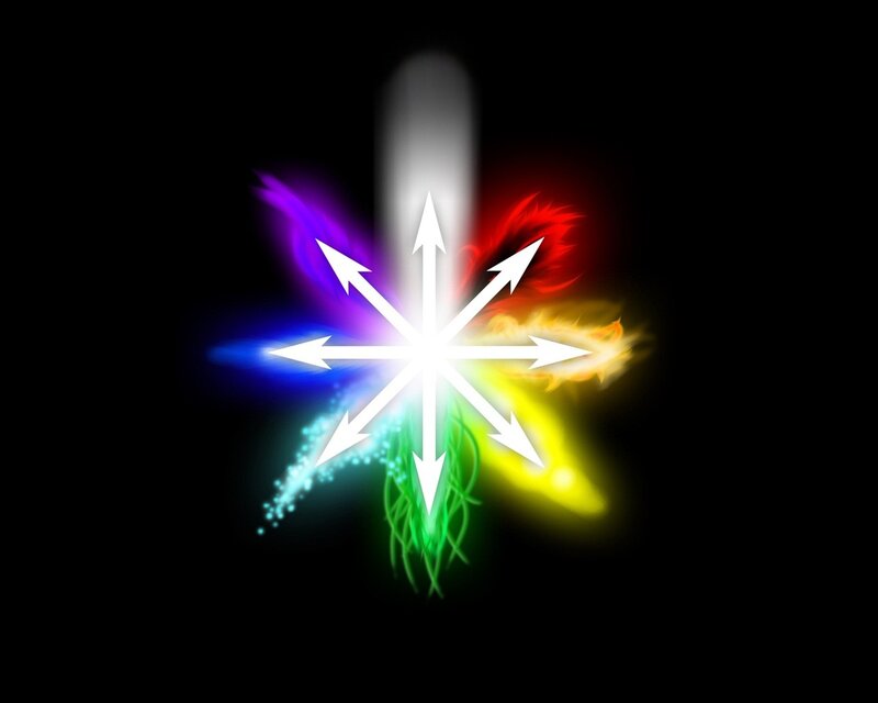 colorful energy star symbol