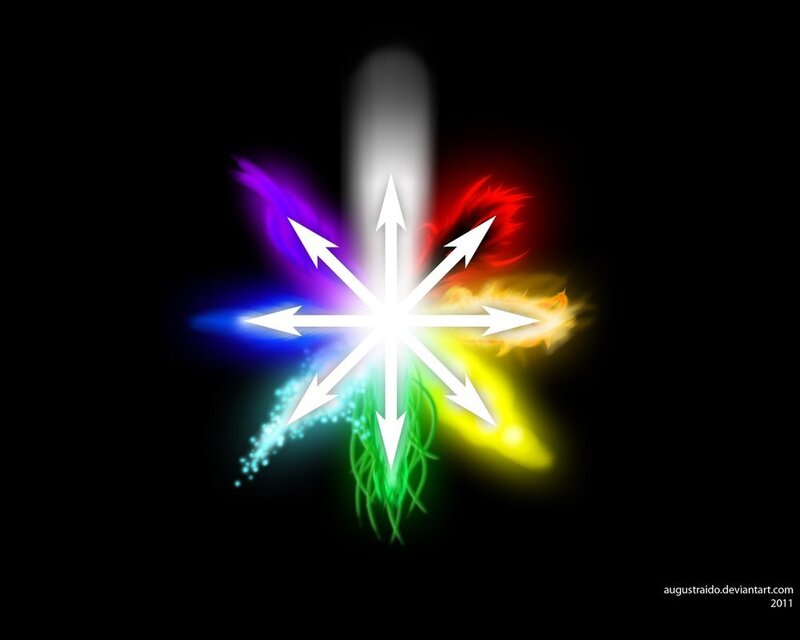 colorful energy star symbol