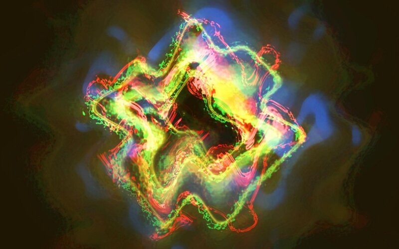 Colorful Energy Swirl — Green