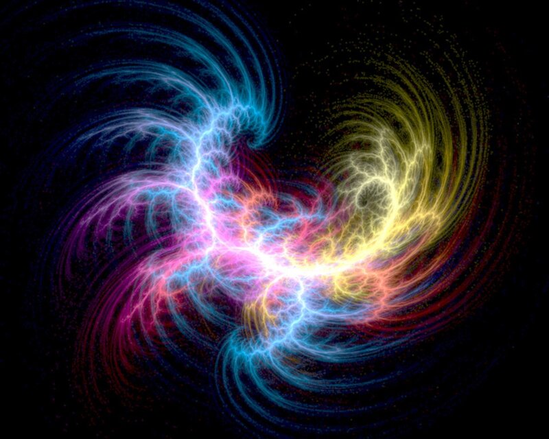 Colorful energy vortex