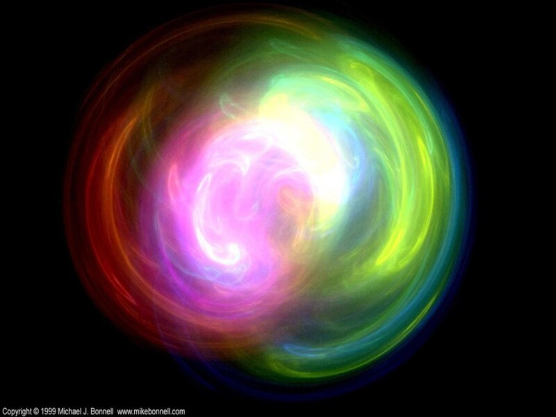 Colorful energy vortex