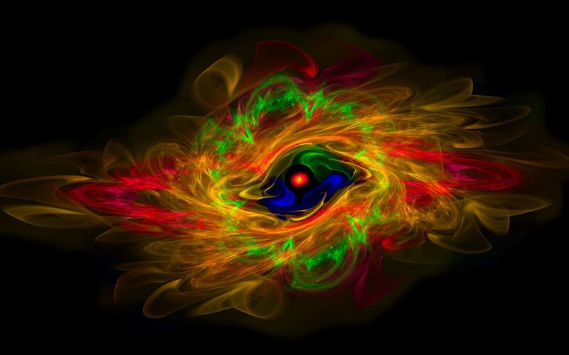 Colorful Energy Vortex — Green