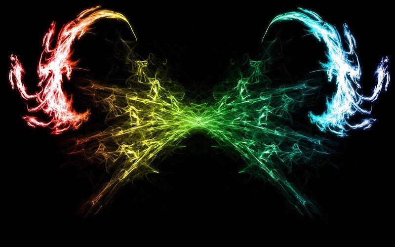 Colorful energy vortex
