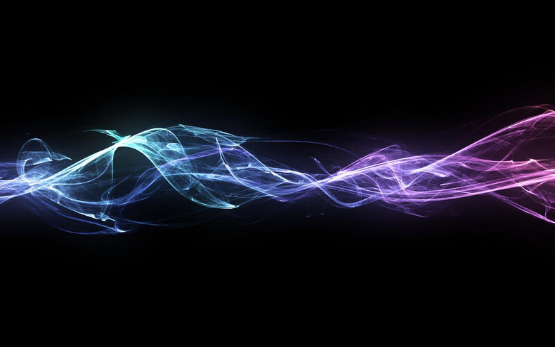 colorful energy waves