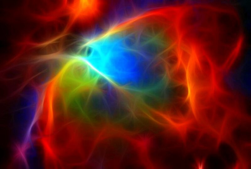 Colorful Energy Waves — Red, Energetic