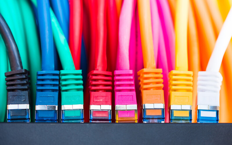 Colorful Ethernet Cables — Red