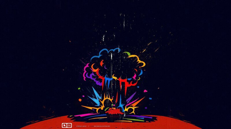 Colorful Explosion — Black