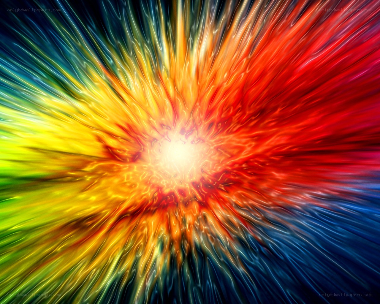 Colorful explosion burst