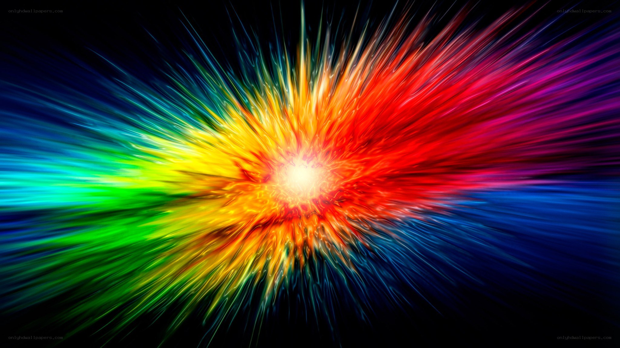 colorful explosion burst