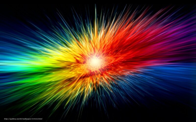 Colorful explosion burst