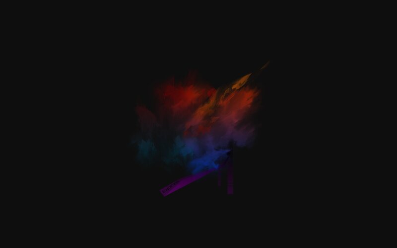 colorful explosion on black
