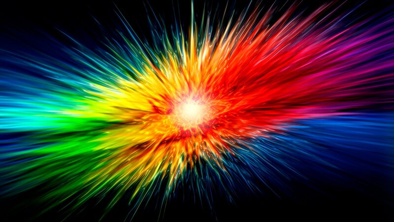 Colorful Explosion — Red