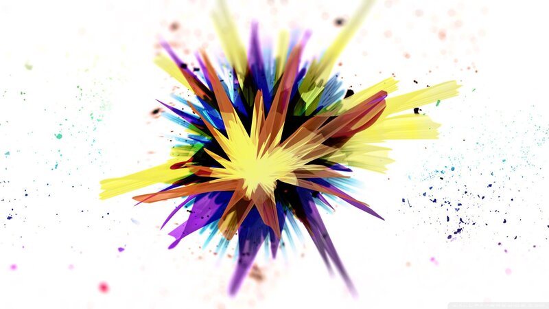 Colorful Explosion — Yellow, Energetic