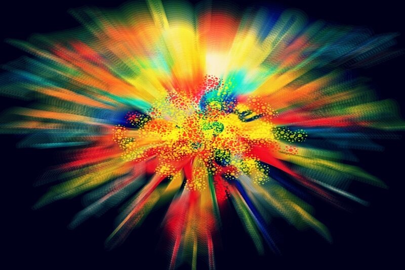 Colorful Explosion — Yellow