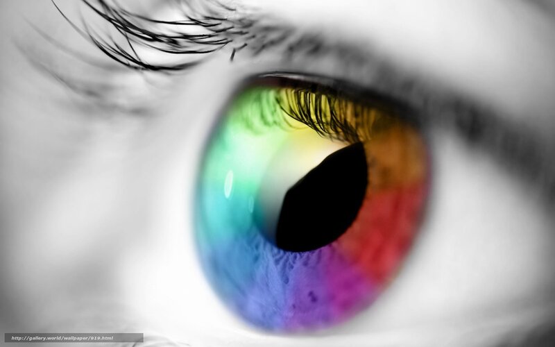 Colorful eye close-up