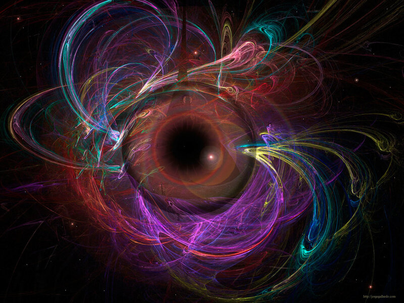 colorful eye fractal art