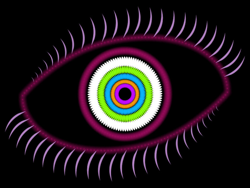 colorful eye illustration