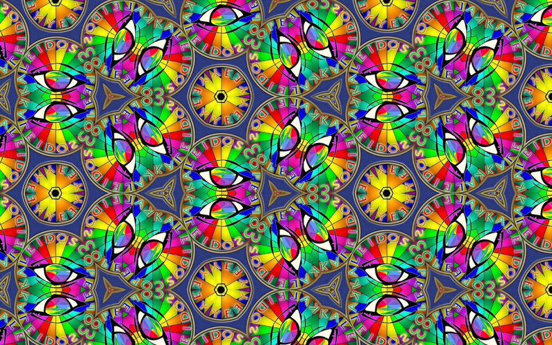colorful eye pattern design