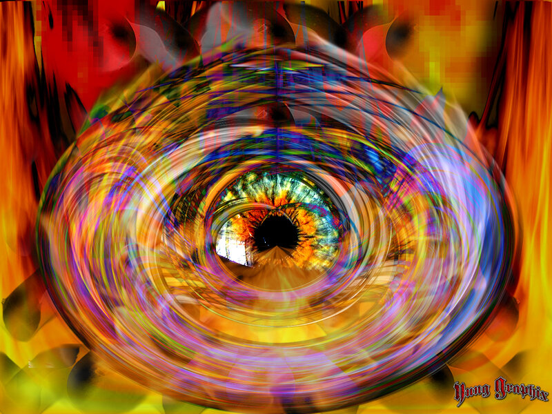 colorful eye vortex