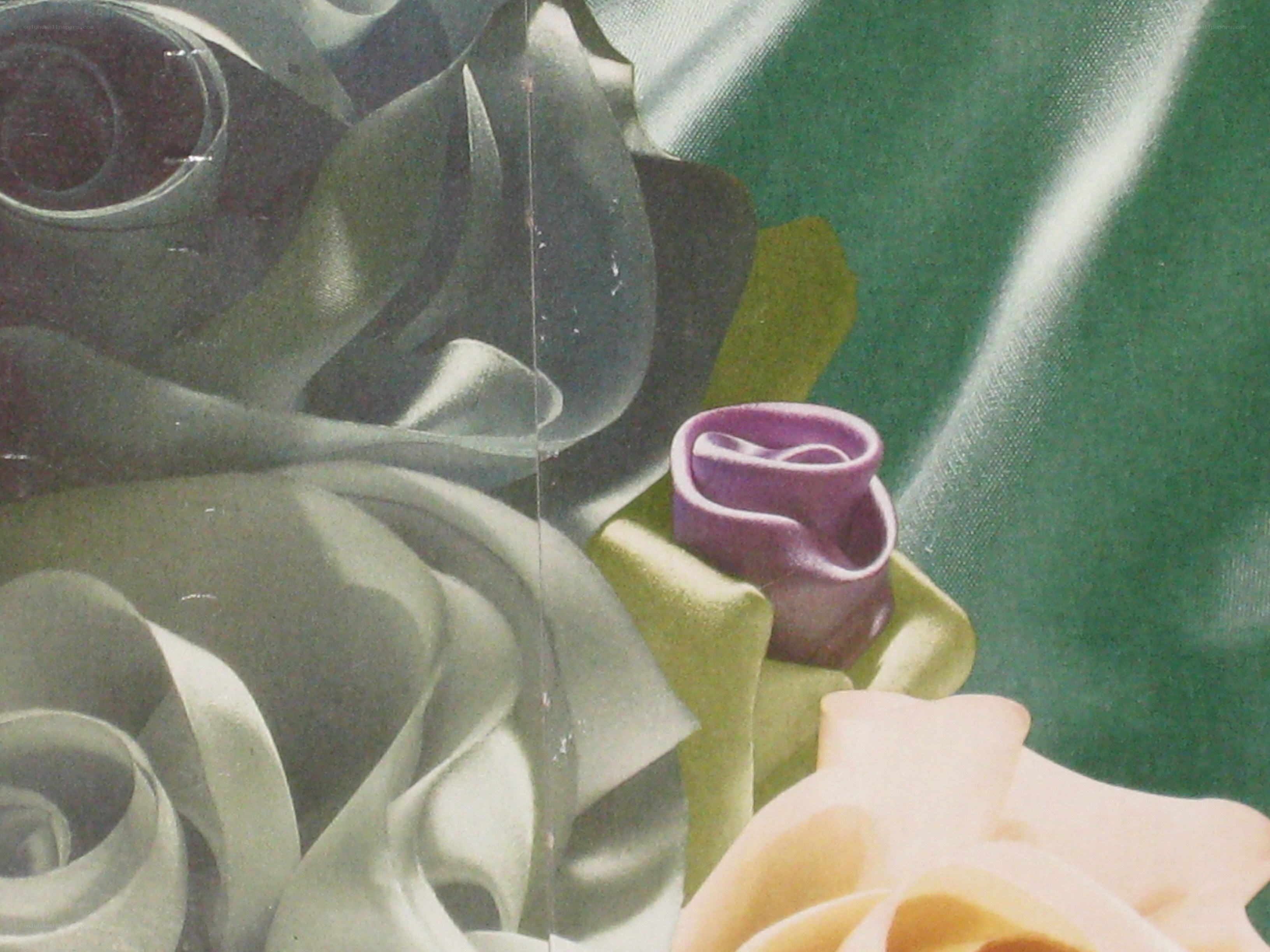 colorful fabric flowers