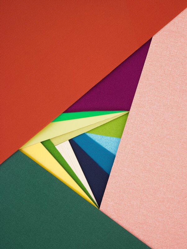 Colorful Fabric Layers — Red