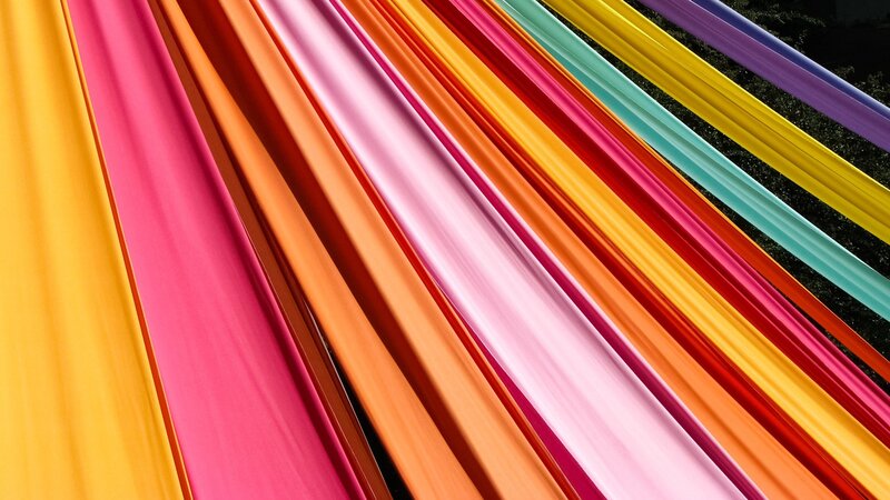 Colorful Fabric Strips — Yellow