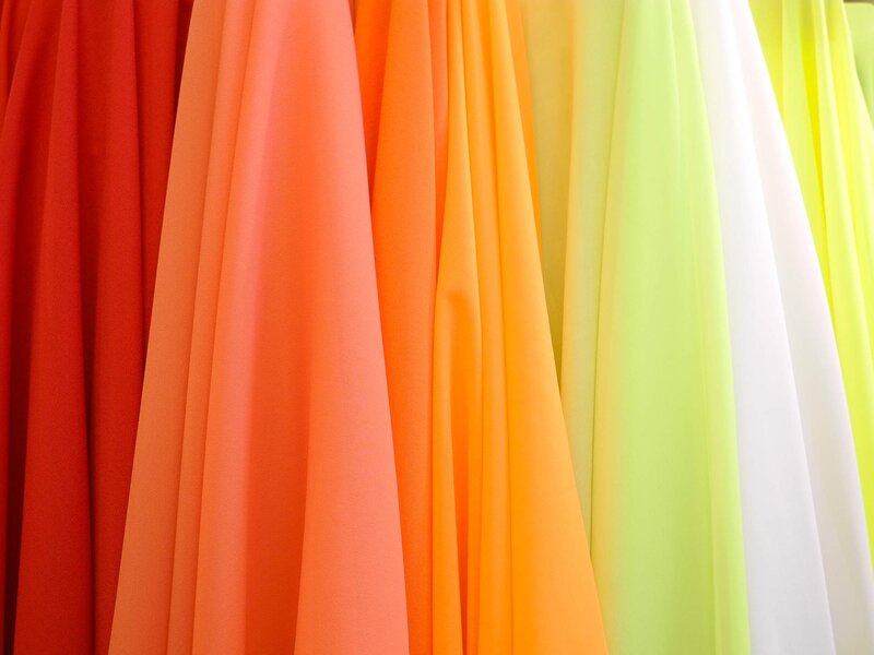Colorful Fabric Swatches — Red, Vibrant