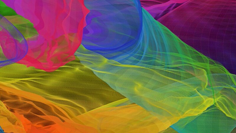 Colorful Fabric Waves
