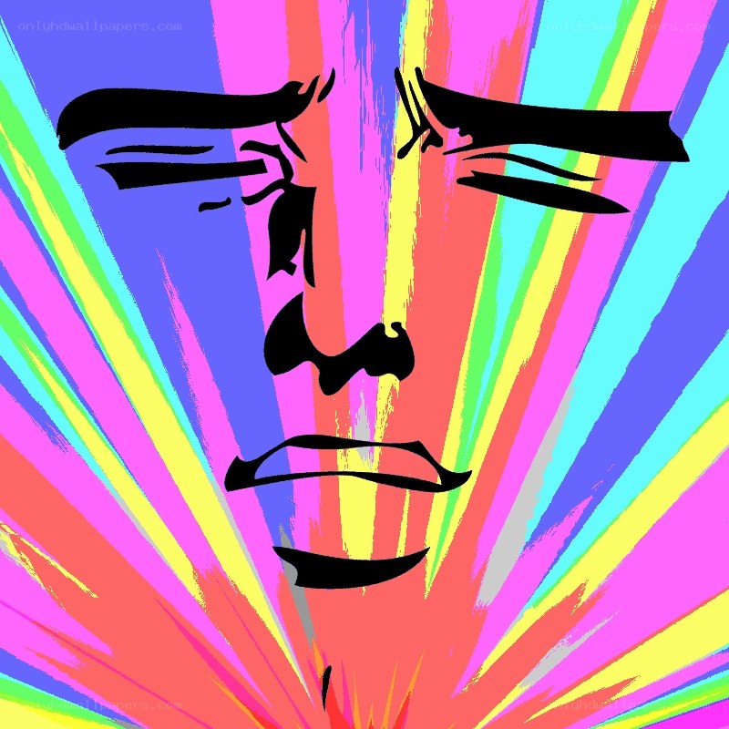 colorful face art