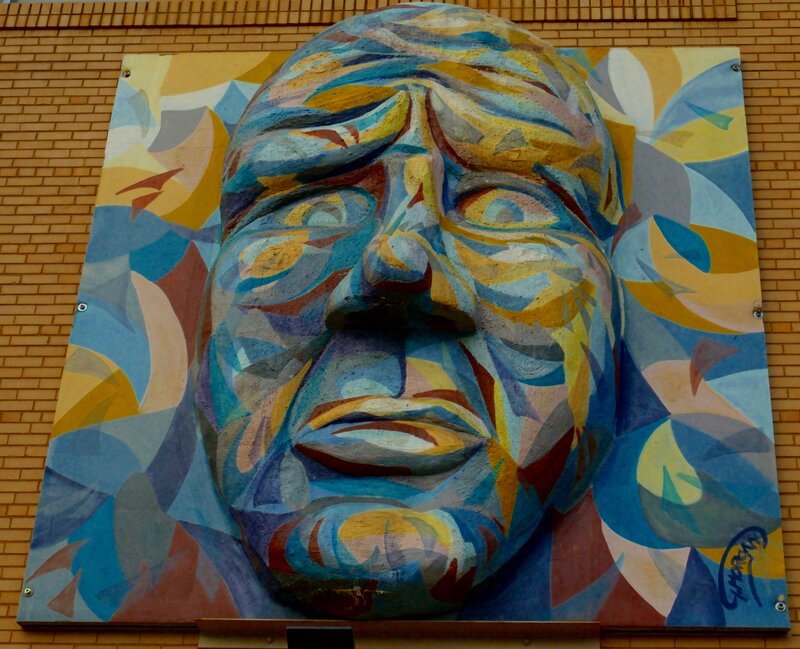 Colorful Face Mural