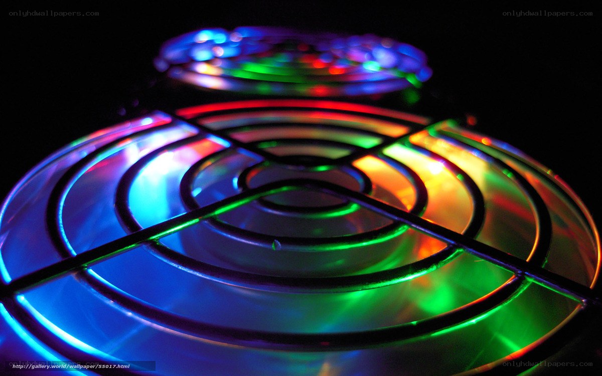 Colorful fan lights