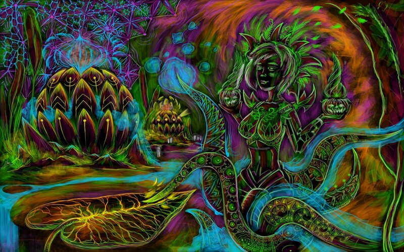 colorful fantasy character art