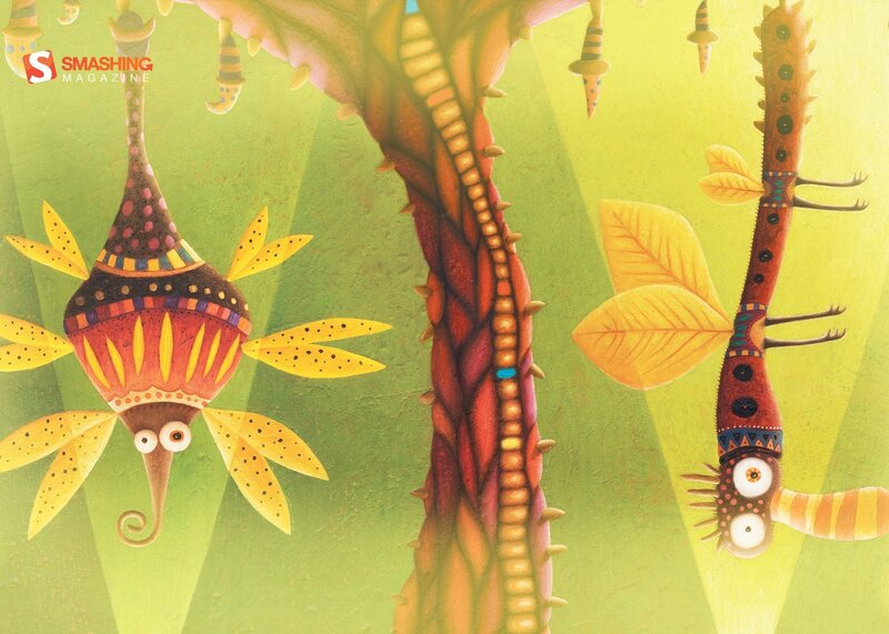 colorful fantasy creatures