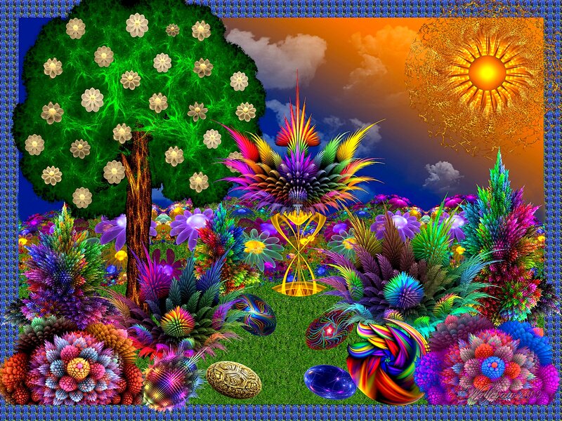 Colorful Fantasy Garden — Green