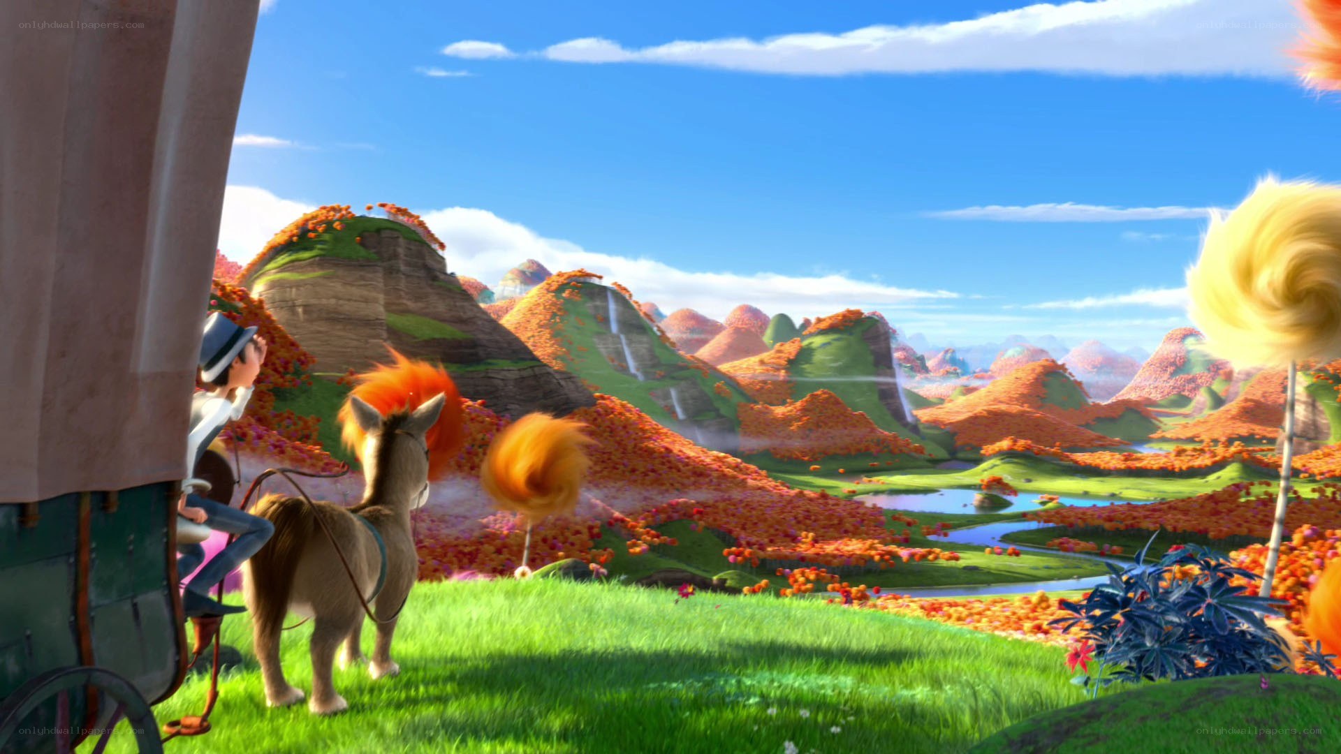 colorful fantasy landscape