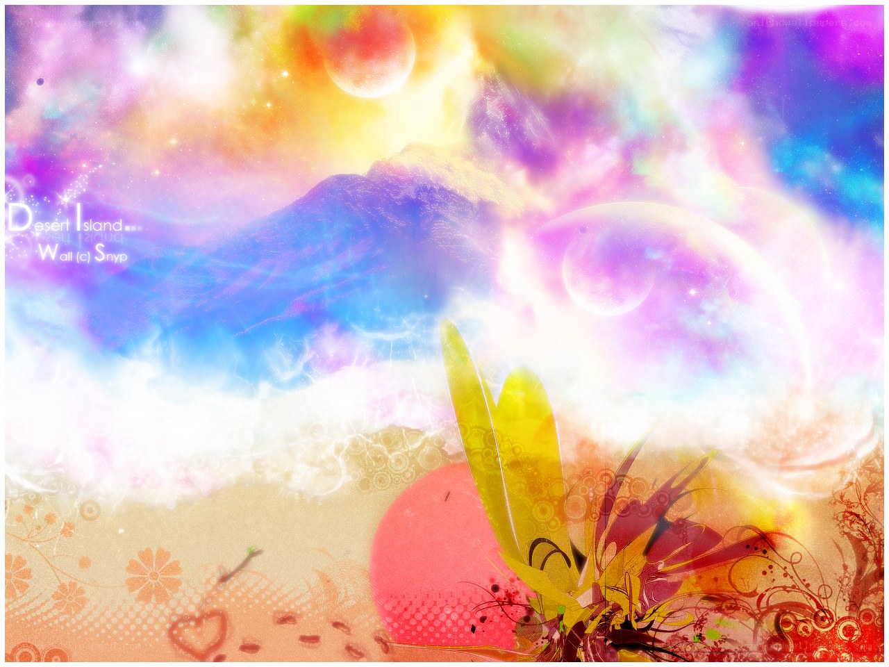 colorful fantasy landscape
