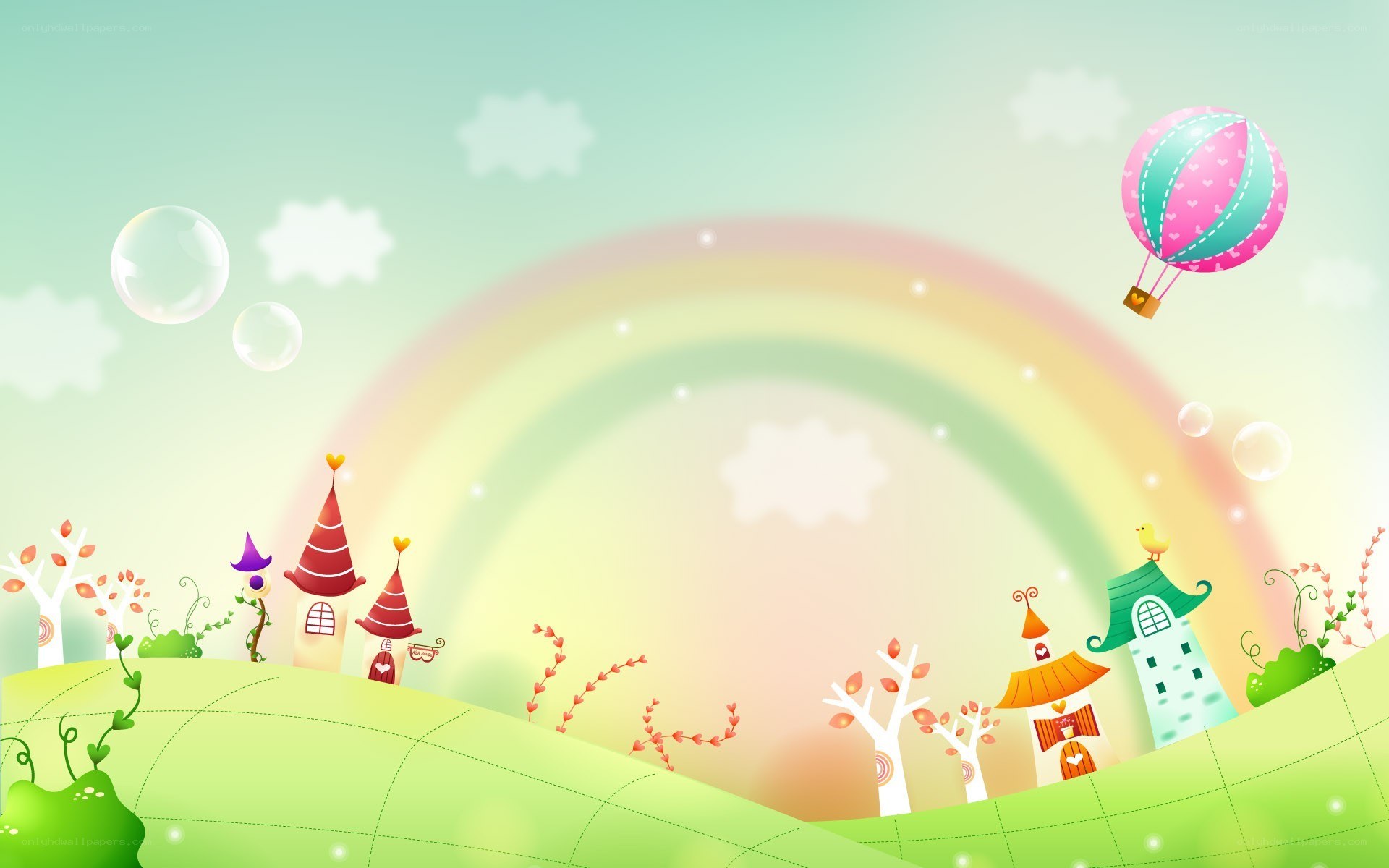 colorful fantasy landscape