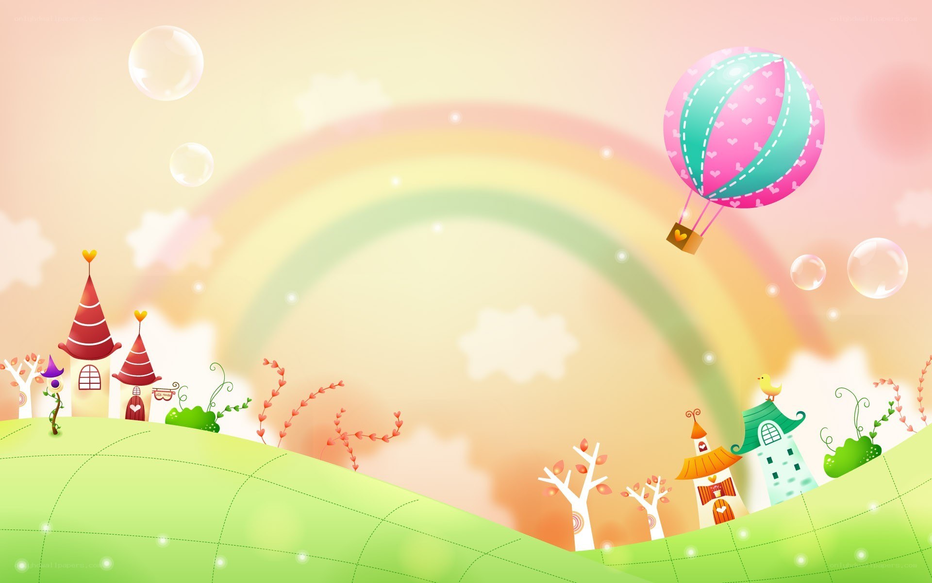 colorful fantasy landscape