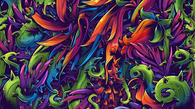 Colorful Fantasy Plants