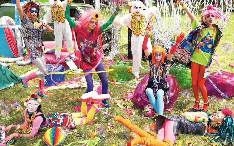 Colorful fashion photoshoot