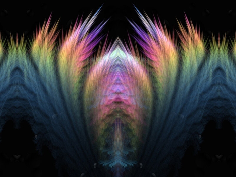 Colorful Feather-like Shapes