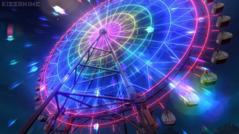 Colorful Ferris Wheel — Blue